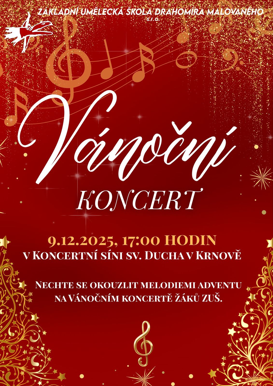 Předvánoční koncert žáků